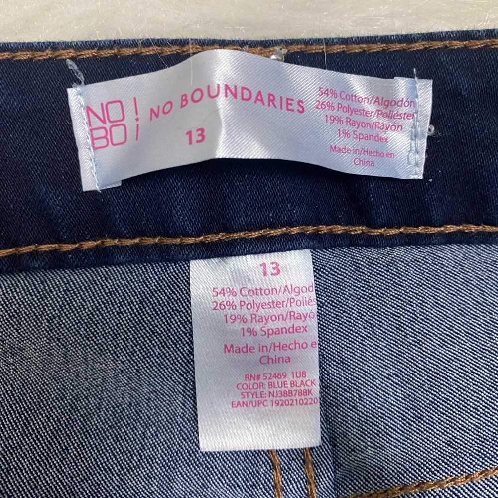 Offer   NWOT NOBO high rise button up dark wash skinny jeans size 13 spring - Picture 6 of 10